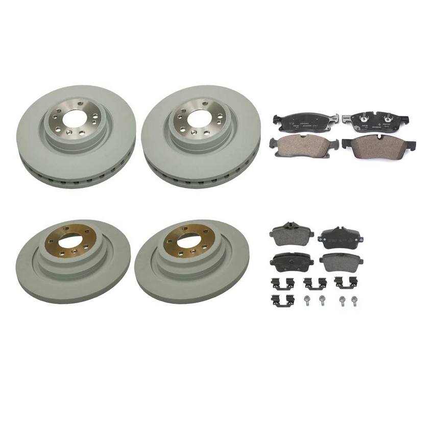 Mercedes Disc Brake Pad and Rotor Kit - Front and Rear (330mm/325mm) 1664230500